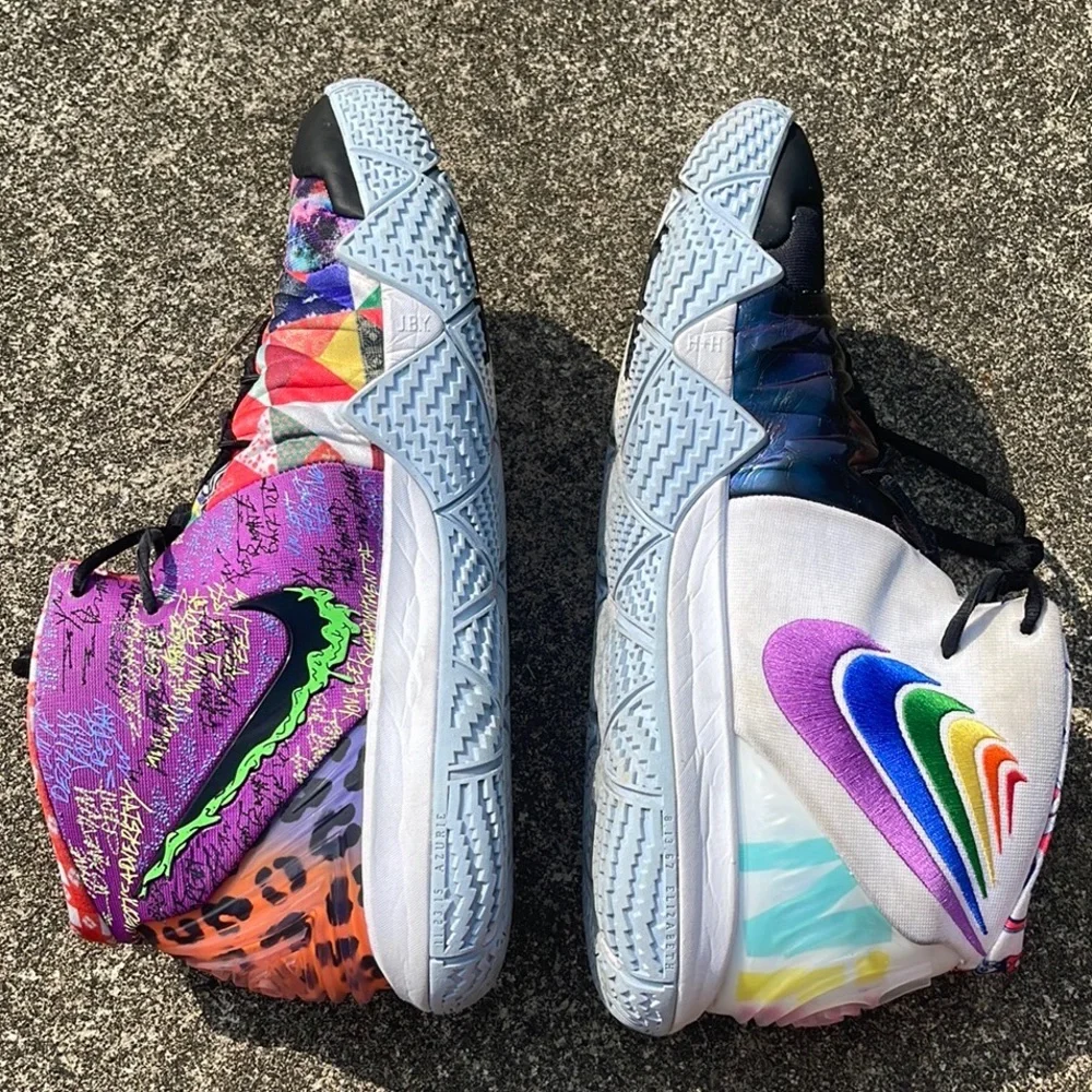 SOLD on eBay!!    Nike Kybrid S2 ‘Pineapple’ GS What the Kyrie Sneaker Size17 - Picture 4 of 16